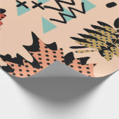 メンフィスの秋の秋の葉葉と地形の ラッピングペーパー (角)