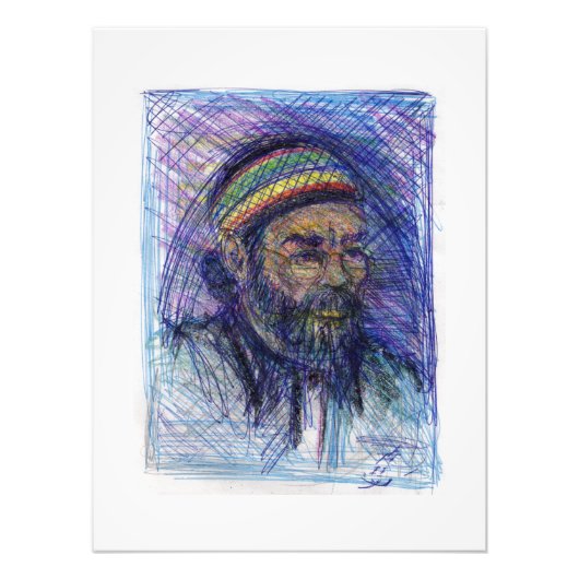 メンフィスアーティスト2プリントホワイトフレーミング フォトプリント            (正面)