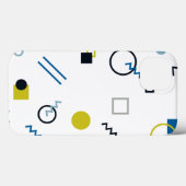 メンフィスカッコいい、トレンディー、幾何モダン美術 Case-Mate iPhoneケース (裏面 (横))