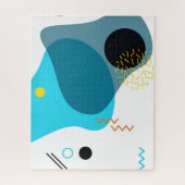 メンフィスカッコいい,トレンディー，都市，モダンイラストレーション ジグソーパズル (縦)