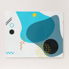 メンフィスカッコいい,トレンディー，都市，モダンイラストレーション ジグソーパズル