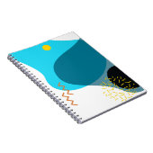 メンフィスカッコいい,トレンディー，都市，モダンイラストレーション ノートブック (右側)