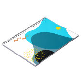 メンフィスカッコいい,トレンディー，都市，モダンイラストレーション ノートブック (左側)