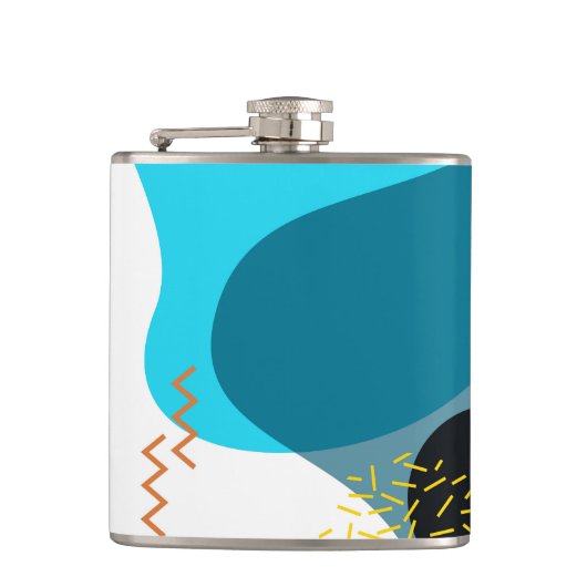 メンフィスカッコいい,トレンディー，都市，モダンイラストレーション フラスク (正面)