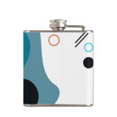 メンフィスカッコいい,トレンディー，都市，モダンイラストレーション フラスク (裏面)