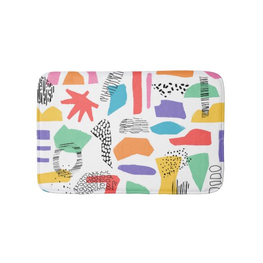 メンフィスグランジアート：表面デザイン バスマット (正面)