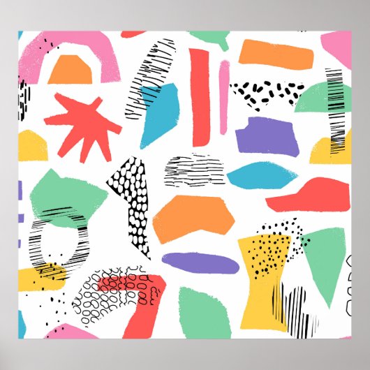 メンフィスグランジアート：表面デザイン ポスター (正面)