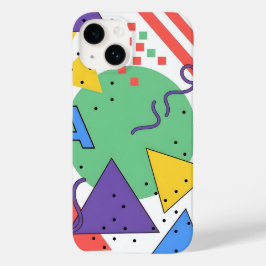 メンフィススタイルのスマホケース ドーパミンデコレーション 幾何学柄 Case-Mate iPhone 14ケース