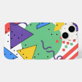 メンフィススタイルのスマホケース ドーパミンデコレーション 幾何学柄 Case-Mate iPhoneケース (裏面 (横))