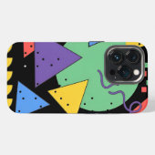 メンフィススタイルのスマホケース ドーパミンデコレーション 幾何学柄 iPhoneケース (裏面横)