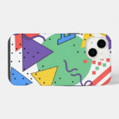 メンフィススタイルのスマホケース ドーパミンデコレーション 幾何学柄 iPhoneケース (裏面横)