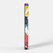 メンフィススタイルのスマホケース ドーパミンデコレーション 幾何学柄 iPhoneケース (右側面)