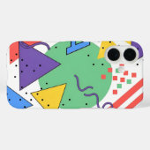 メンフィススタイルのスマホケース ドーパミンデコール 幾何学柄 Case-Mate iPhoneケース (裏面 (横))