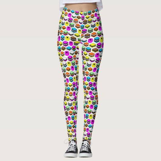 メンフィススタイルリコリスアラーズパターン レギンス (正面)