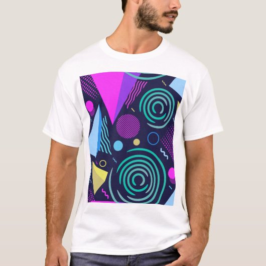 メンフィススタイル幾何形状 Tシャツ (正面)