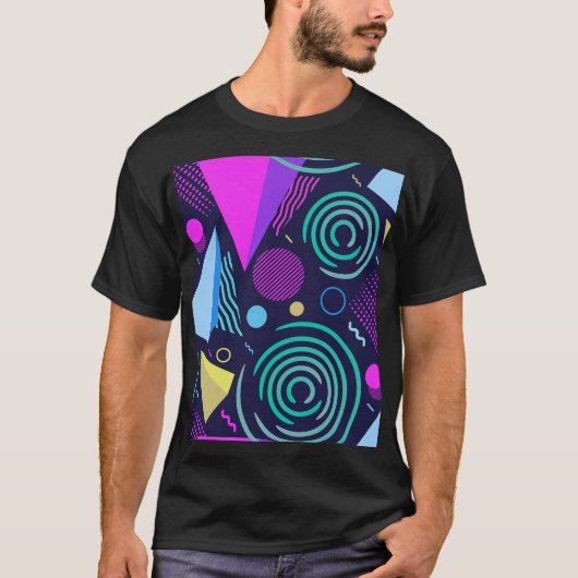 メンフィススタイル幾何形状 Tシャツ (正面)