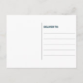 メンフィススタイル抽象芸術レッド&ブ結婚ルーズ救ザ 案内ポストカード (裏面)