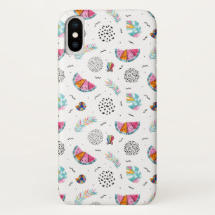 メンフィススタイル熱帯夏のパターン iPhone X ケース