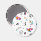 メンフィススタイル熱帯夏パターン マグネット (正面/裏面)