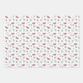 メンフィススタイル熱帯夏パターン ラッピングペーパーシート (正面)