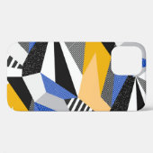 メンフィススタイル:クリエイティブ幾何学的コラージュ。 Case-Mate iPhoneケース (裏面 (横))