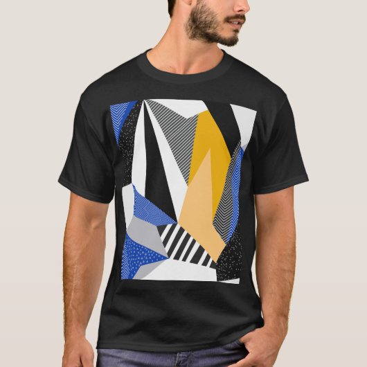 メンフィススタイル:クリエイティブ幾何学的コラージュ。 Tシャツ (正面)