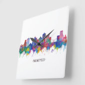 メンフィステネシー天窓 スクエア壁時計 (傾斜)