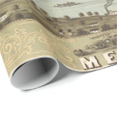 メンフィステネシー州(1870年)のヴィンテージの絵解き地図 ラッピングペーパー (ロールコーナー)