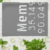 メンフィステネシー経度 キッチンタオル (折り畳み)