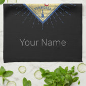 メンフィステネシー統一された州レトロスカイライン キッチンタオル (折り畳み)