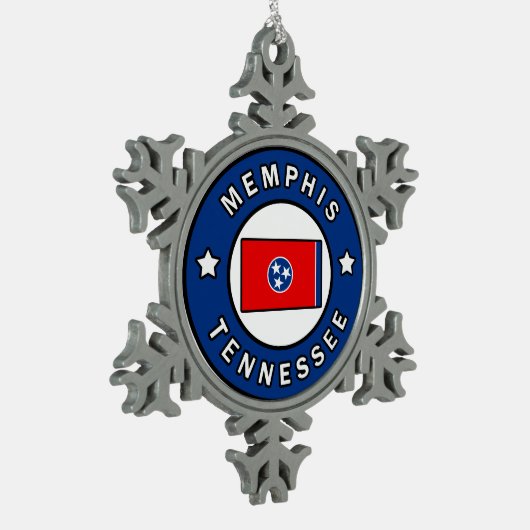 メンフィステネシー スノーフレークピューターオーナメント (左)