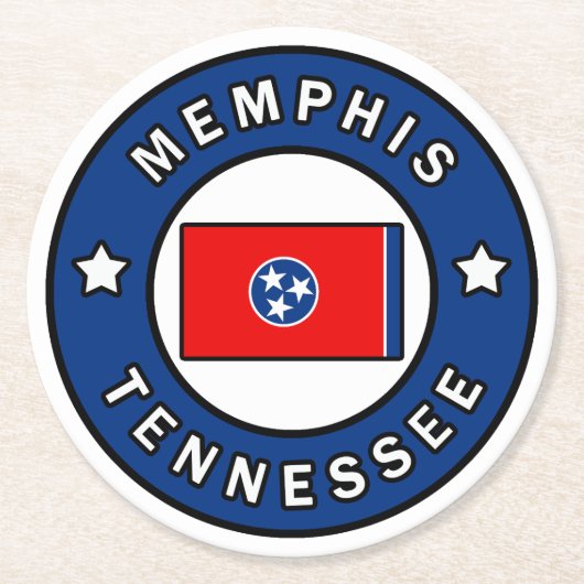 メンフィステネシー ラウンドペーパーコースター (正面)