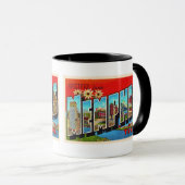 メンフィステネシーTNヴィンテージ大文字はがき マグカップ (正面右)