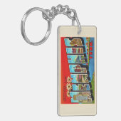 メンフィステネシーTNヴィンテージ大文字葉書 キーホルダー (正面左)