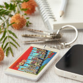 メンフィステネシーTNヴィンテージ大文字葉書 キーホルダー (正面右)