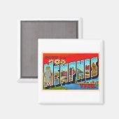 メンフィステネシーTNヴィンテージ大文字葉書 マグネット (正面/裏面)