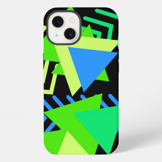 メンフィスパターン幾何学 iPhoneケース (裏面)