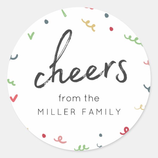 メンフィスホリデーニューイヤー ラウンドシール (正面)