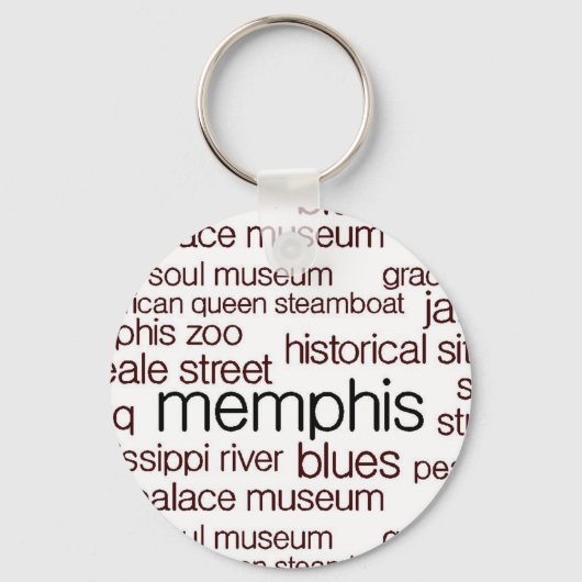 メンフィス州(茶) キーホルダー (正面)