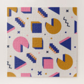 メンフィス形状： 90sファッションシームレス ジグソーパズル (横)