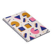 メンフィス形状: 90sファッションシームレス ノートブック (右側)
