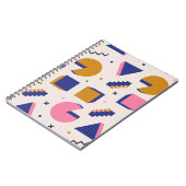 メンフィス形状: 90sファッションシームレス ノートブック (左側)