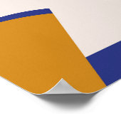 メンフィス形状： 90sファッションシームレス ポスター (角)