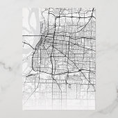 メンフィス愛ロケータ |シティテーマ結婚の 箔招待状 (裏面)