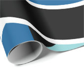 メンフィス抽象芸術ポスターデザイン。顔幾何学模様 ラッピングペーパー (ロールコーナー)