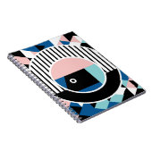 メンフィス抽象芸術ポスターデザイン。顔幾何学的マーク ノートブック (右側)