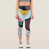 メンフィス模様 カプリレギンス (正面)