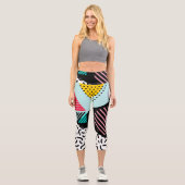 メンフィス模様 カプリレギンス (正面)