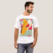 メンフィス気分：レトロ幾何学的トレンド Tシャツ (正面フル)