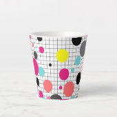 メンフィス水玉模様 カフェラテマグ (正面)